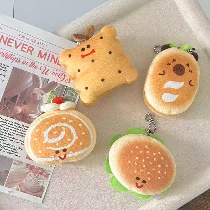 Creative Food Pendant Keychain For Girls Bag Ornamentcar Key Chainchildren Gifts