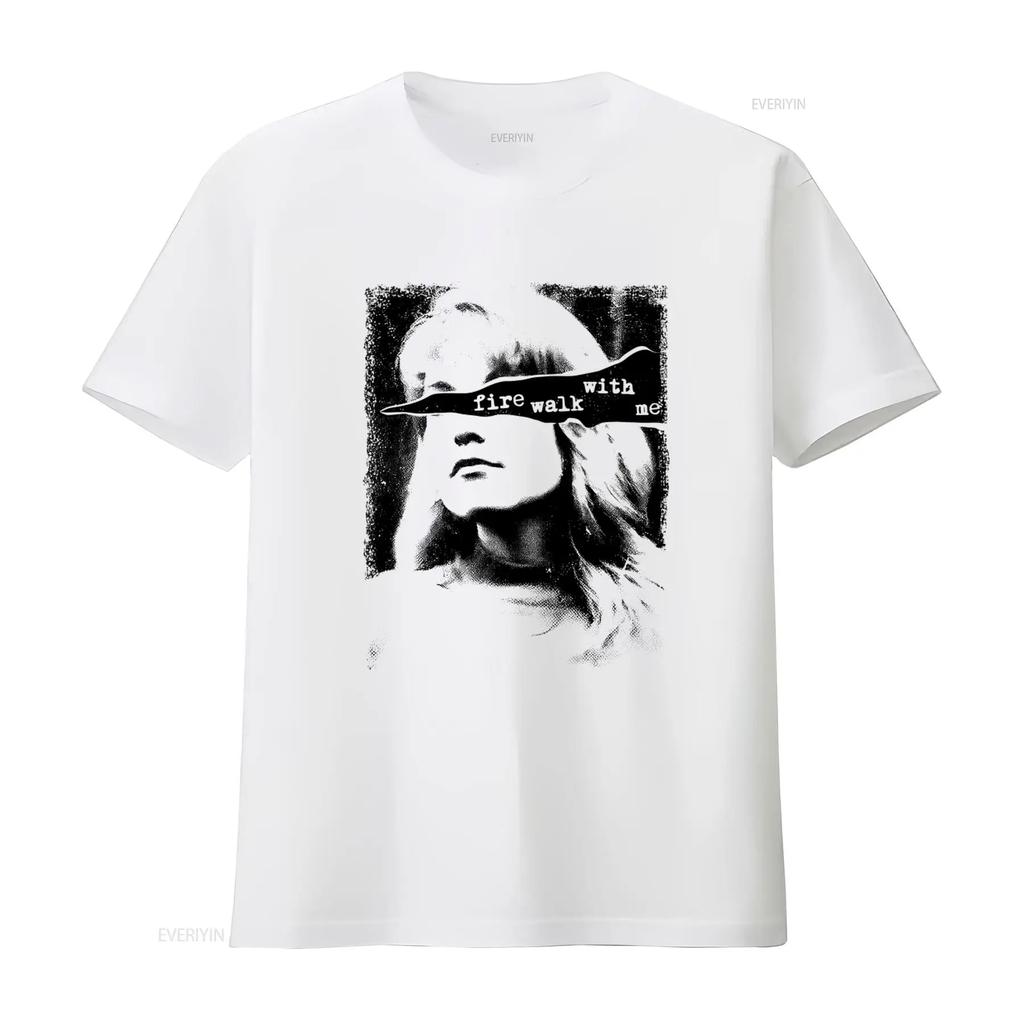 Twin Peaks Laura Palmer Fire Walk With Me Design Meme Gamer Movie Music Adult T Shirt 908 vintage Washed graphic Versatile