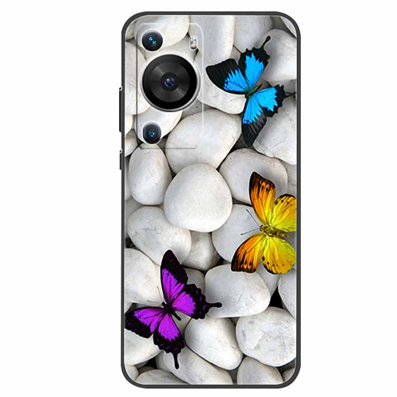 For Huawei P60 Pro Case Animals Protector Soft Silicone Phone Back Cover Cases for Huawei P60 Pro Coque Shockproof Wolf New Capa