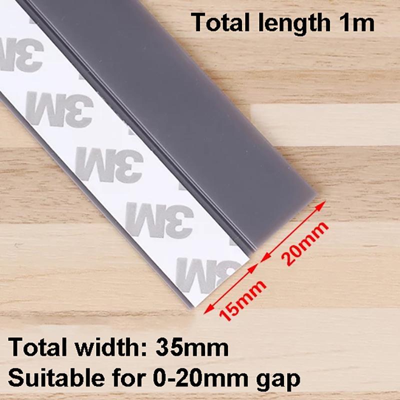 Selbstklebender, wetterfester, schalldichter Gummi-Dichtungsstreifen unter der Tür