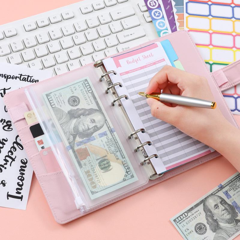 Macaron A6 Cute Loose-leaf Notebook with Magnetic Buckle
