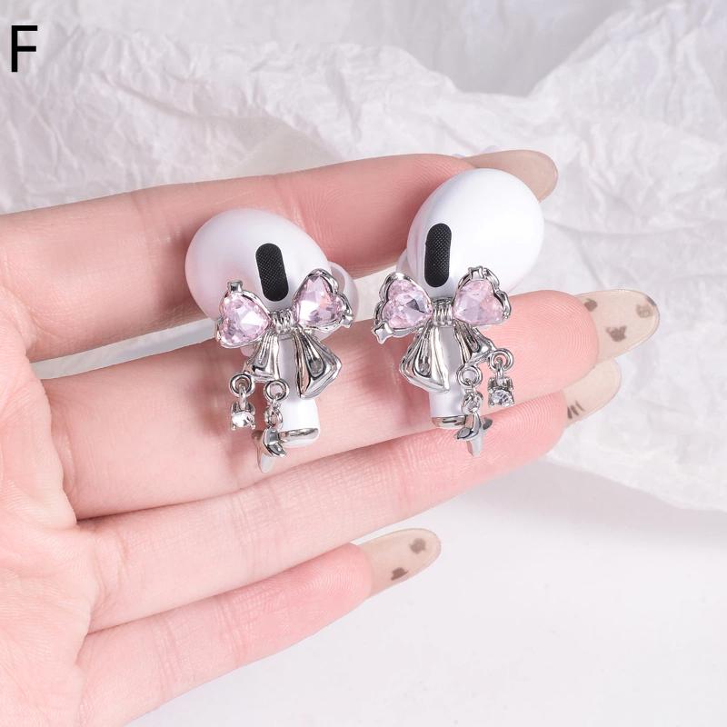 1 Paar Oorklipjes Voor Oortelefoon Ster Vlinder Vorm Decoratieve Koptelefoonclip Voor Draadloze Koptelefoons