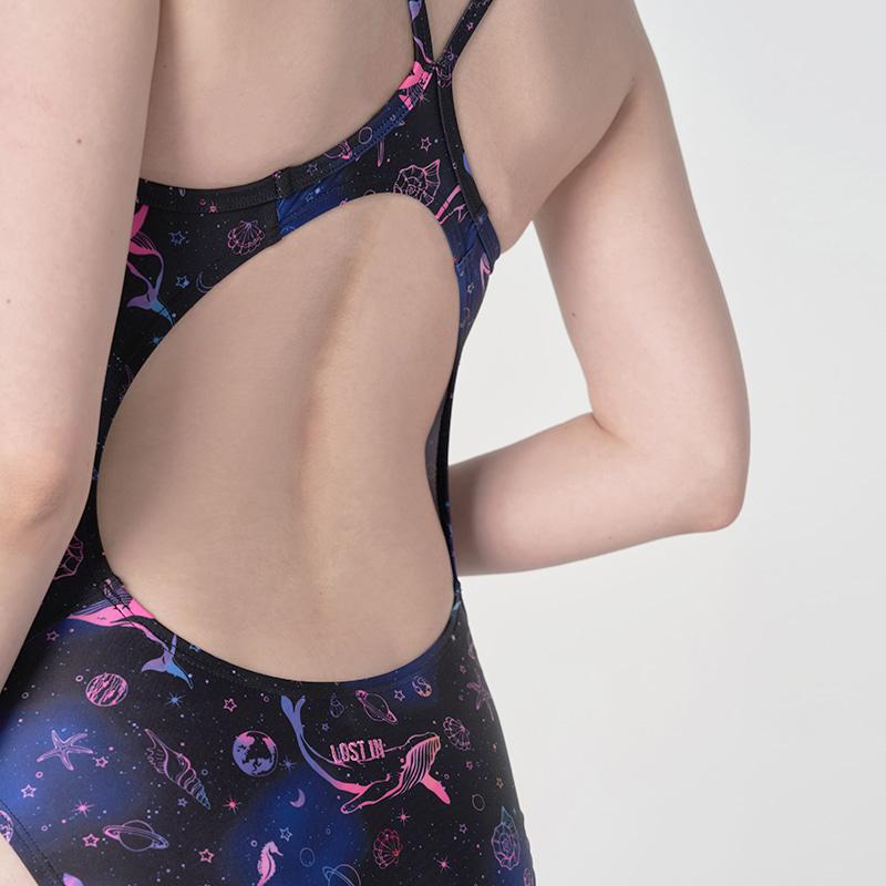 Loseuteuinseoul Milky Way One-Piece Swimsuit Pink
