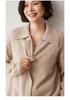 Korean Style Women's Loose Cashmere Cardigan with Zipper