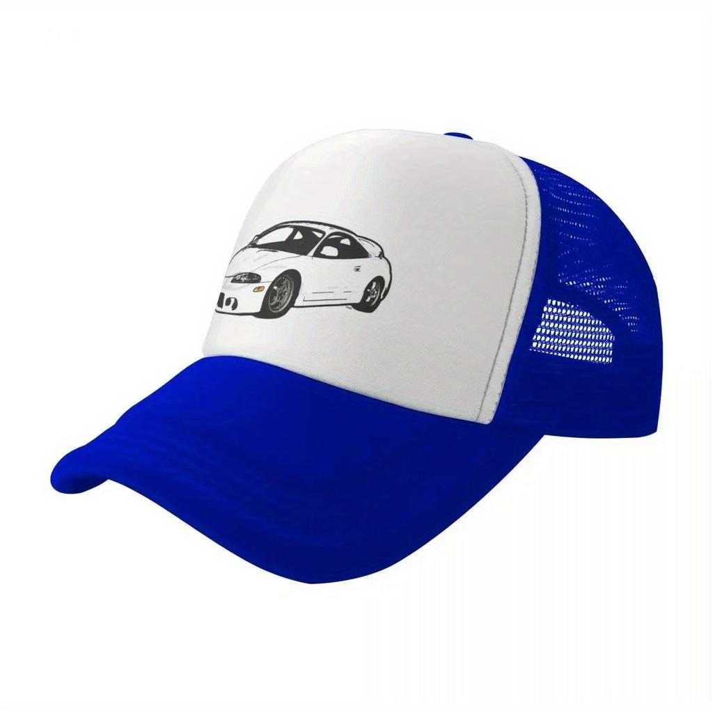 Sport Car Trucker Hat Breathable Mesh Back Baseball Cap Outdoor Casual Headwear for Enthusiasts