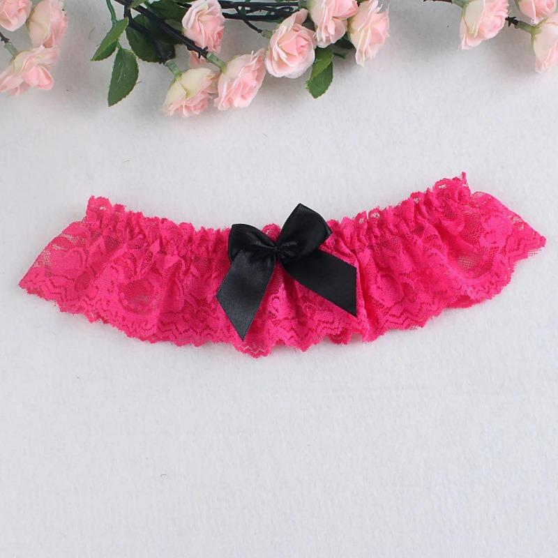 Wedding Garter Lace Floral Sexy Leg Garter Belt White Bowknot Bridal Lingerie Lace Leg Ring Loop Party Cosplay Suspender