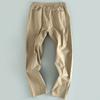 Trade Brand Discount Cut the Tag Off Men's Spring and Autumn Thin Men's Casual Trousers Linen Drape Cut the Tag Off Overplus Order Solid Color Pants
