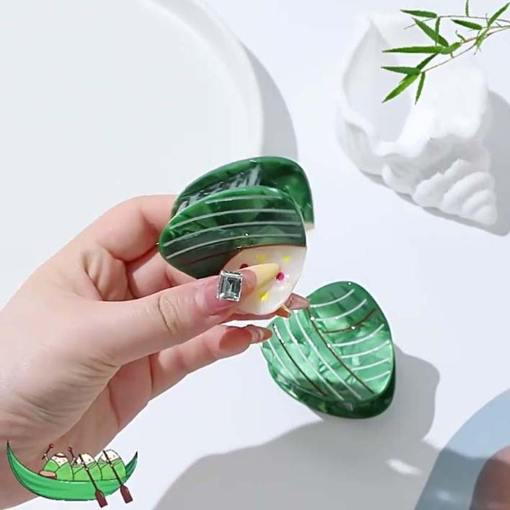 Waterproof Acetic Acid Hair Claw High-Quality Rice Dumpling Hairgrips Ponytail Holder
