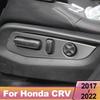 Car Seat Adjust Button Cover Panel Stainless Steel Trim For Honda CR-V crv 2017 2018     Accessories Styling