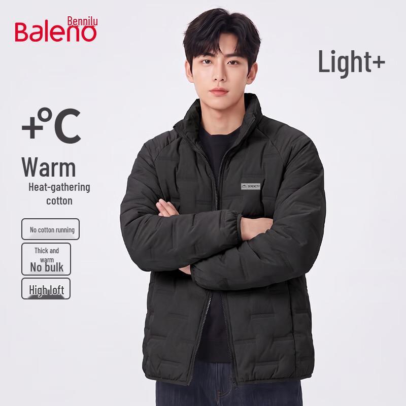 Baleno Men's Stand-Collar Heavyweight Fleece-Lined Padded Jacket