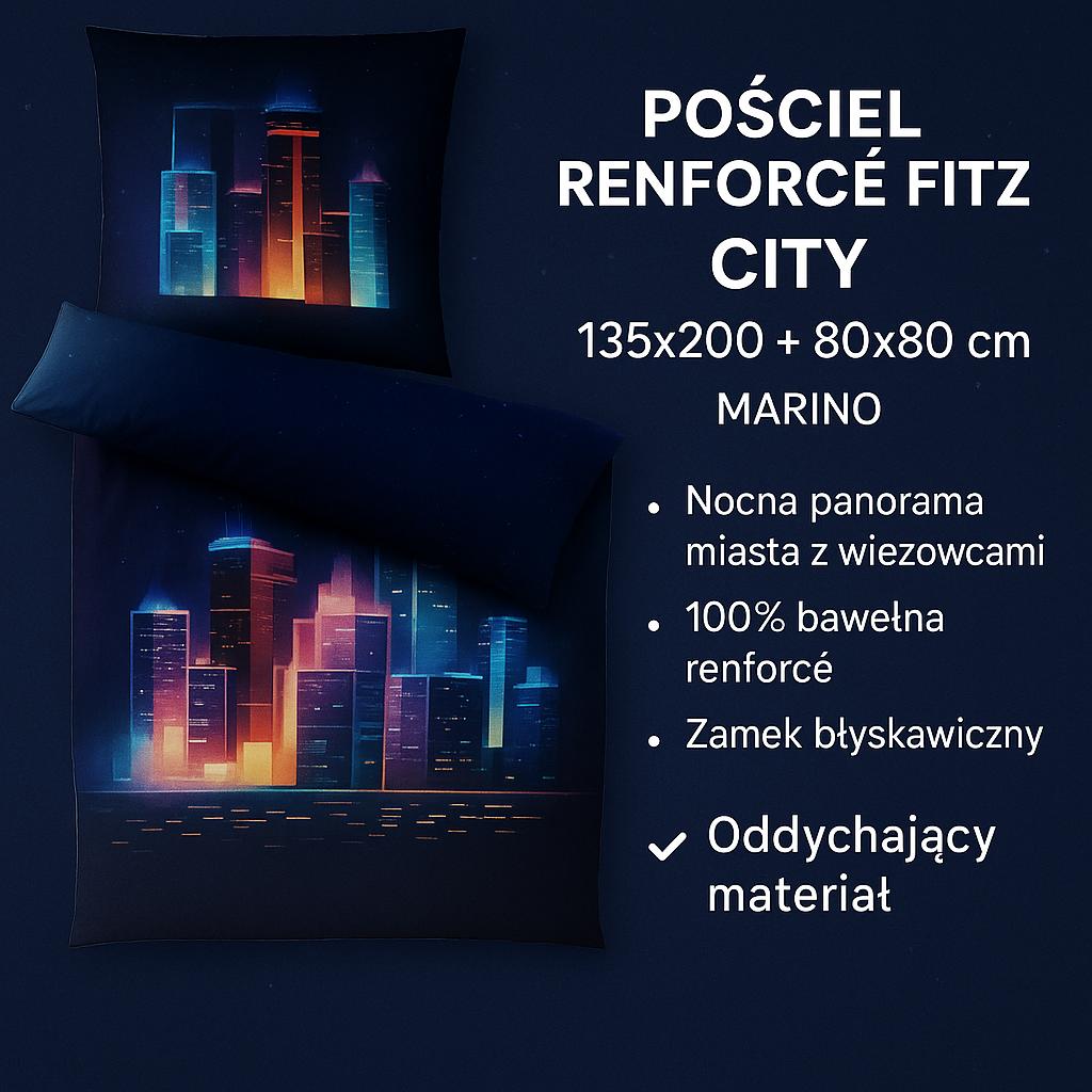 Fitz City Bedding Set 135X200 80X80