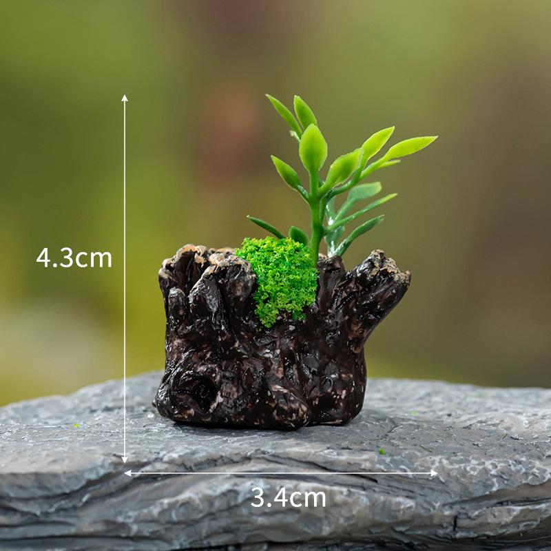Domeček pro panenky Mini Simulovaný model zelených rostlin Diy Domeček pro panenky Domácí zahrada Venkovní výzdoba