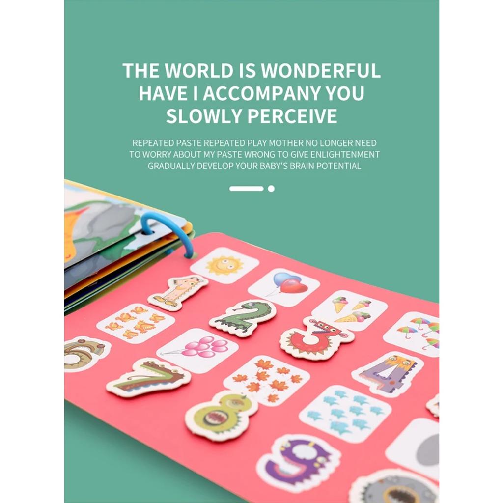 Kid Quiet Book Montessori Baby Educational Toy Logical Life Ability Sorting Match Game Baby Sticker Toy for Child Book Gift