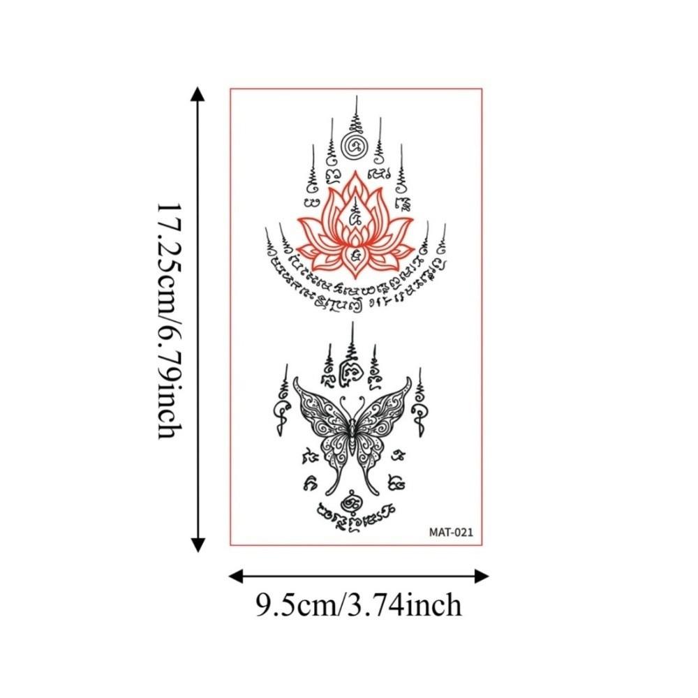10 Sheets Instant Temporary Tattoo Water Transfer Decals Body Art Sticker Finger Hand Legs Arm