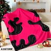 Neon Abstract Waves Winter Summer Flannel Blanket Throw Fleece Soft Fuzzy Plush Cozy Fleece Blankets for Sofa Ideal Gifts