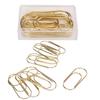 100Pcs Nette Planer Clips Innovative Design Anti Rost Galvanik Prozess Gold Papier Clips für