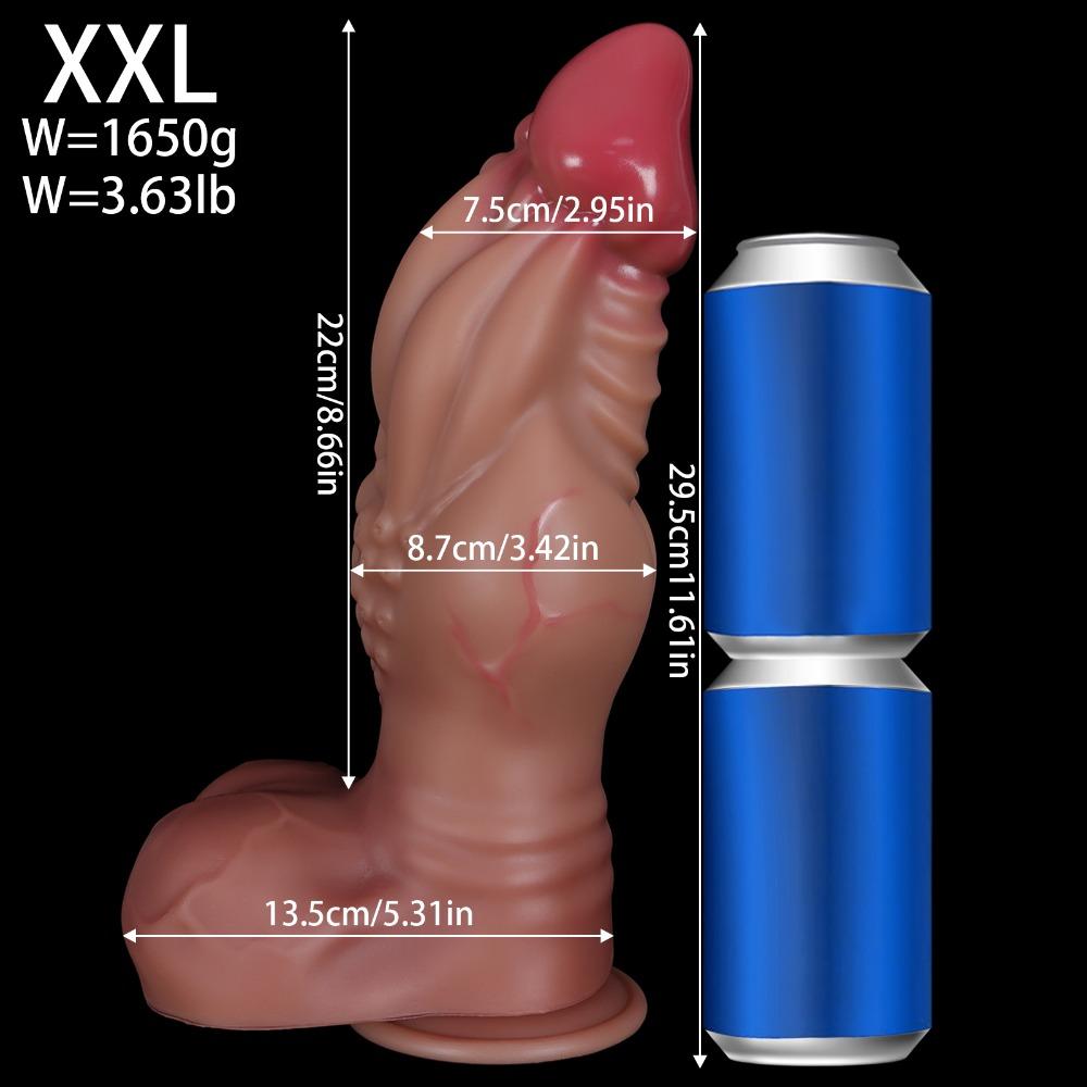 Oversized Realistic Silicone Dildo Anal Plug Adult Toy for Female Pleasure