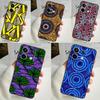 African Wax Pattern Fabric Case For Xiaomi Redmi Note 13 12 11 8 9 10 Pro Note 12S 11S 10S Redmi 12 10C 12C 13C Cover
