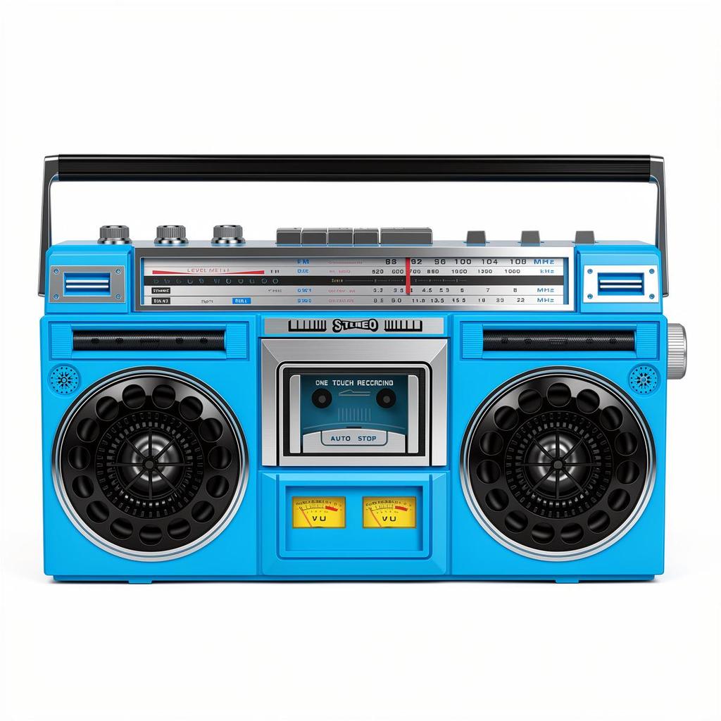 Retro Cassette Player & FM Bluetooth Speaker - Nostalgic Stereo Recorder for Outdoors