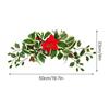 Świąteczna Dekoracja Nadproża Drzwi 45cm Tkanina Jedwabna Sztuczny Wieniec Świąteczny Dekoracja Drzwi