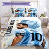 Messi Bedding Set Breathable Duvet Cover with Pillowcases Decorative Bed Linen for Bedroom Home Decoration Birthday Gift