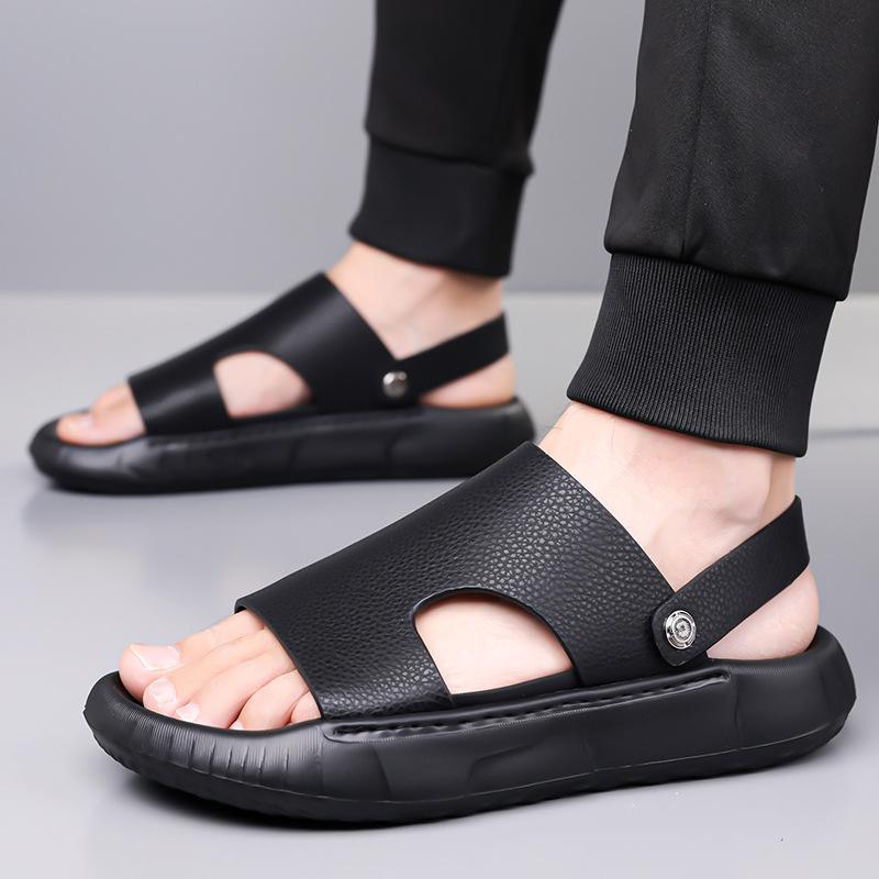 Fashion Summer 2025 New Casual Beach Shoes for Men Anti-slip and Wear-resistant Dual-purpose Slippers Shoes Man Fashion Casual Sandals