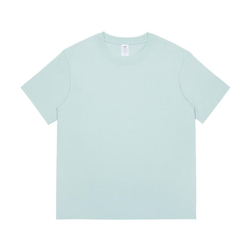 Quality Cotton Candy Colors Tshirts Men Women Short Sleeve Fashion Trend Clothing Tees S-4XL