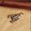 Antique Solid Brass Scorpion Figurine Desktop Decor Ornaments Toy Scorpius Pendant DIY Accessories Gift