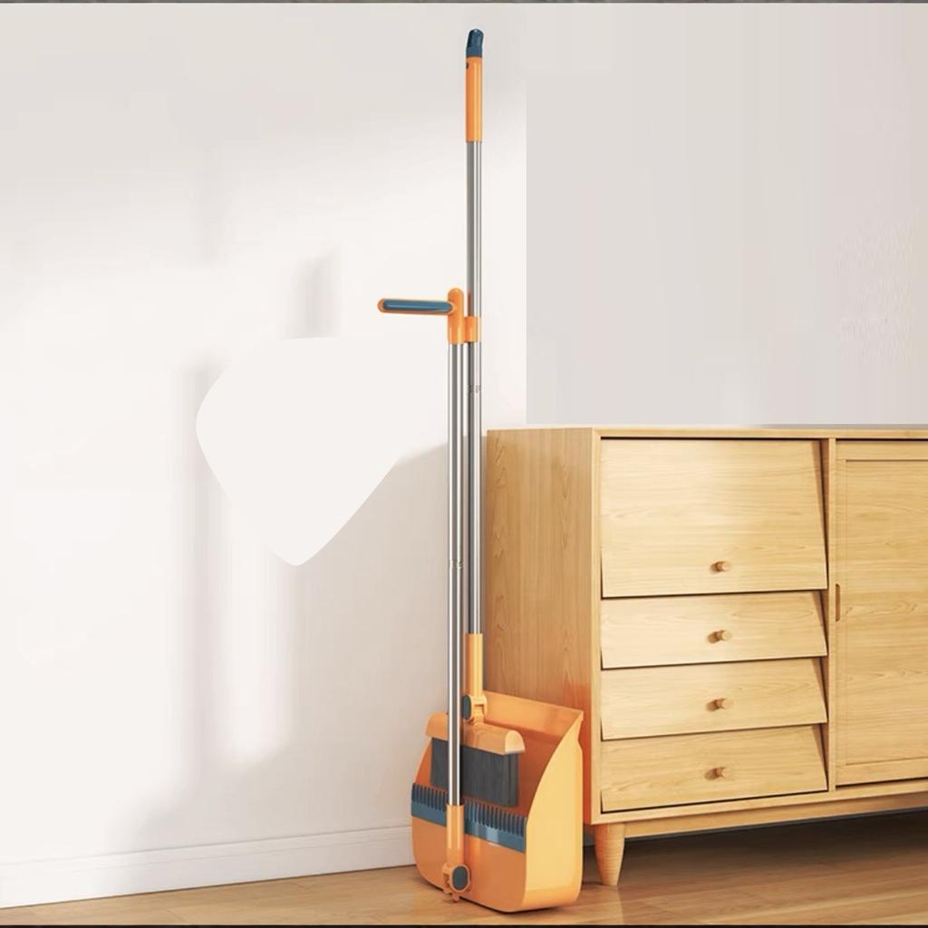 Home Cleaning Kit: Soft Bristle , Dustpan & Brush Combo - Non-Stick Hair, Ideal for Home