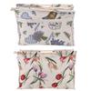 Exquisite Practical Wood Handle Woven Fabric Storage Bag for Knitting Needles Sewing Tools Yarn Organizer Knitting Organizer