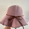 UV Protection Crochet Bucket Hat Breathable Women's Basin Cap Fashion Knit Fisherman Hat  Girls