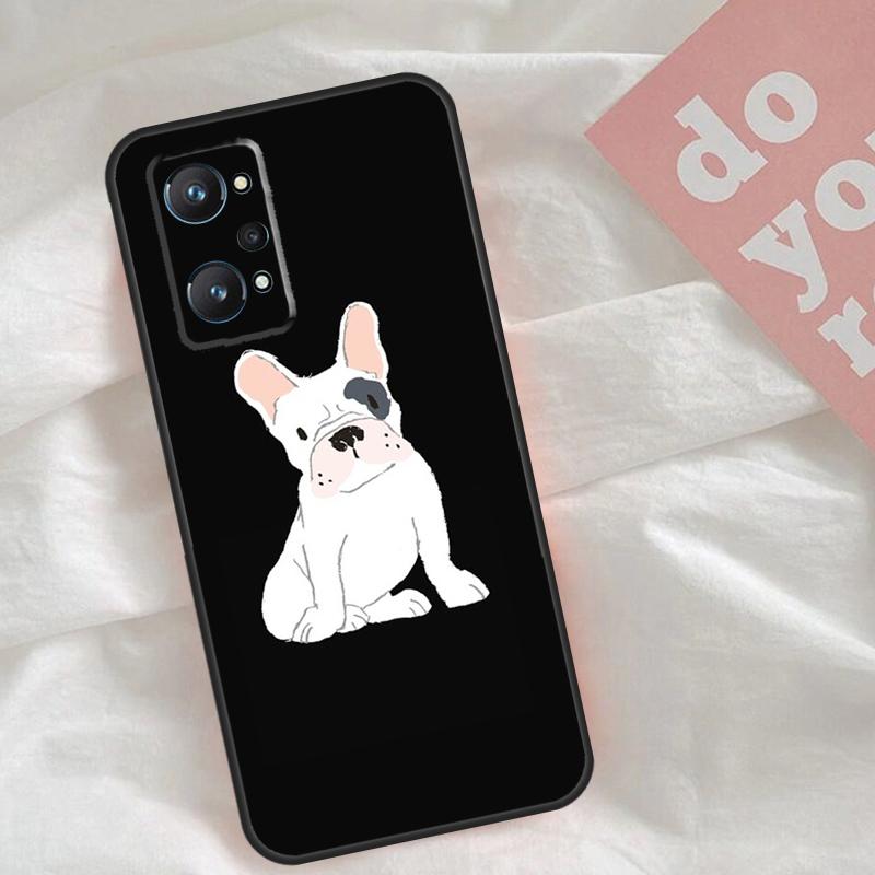 French Bulldog Dog Case For Realme C65 C67 C71 C63 C61 C55 C51 C53 C35 C75 11 12 13 14 15 Pro Plus GT6 GT7 Pro