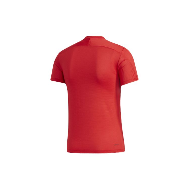 Adidas Kenta Rise Tee Training Sports Short Sleeve Men Tops Light-Crimson GM5065