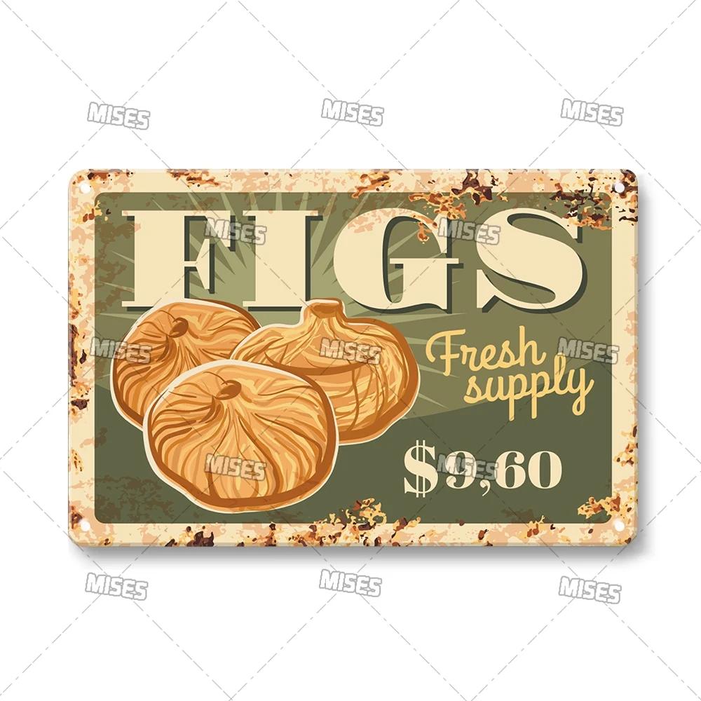 Food Metal Sign Kitchen Metal Poster Home Garage Man Cave Industrial Decor High-Quality Decorative Plate Metal Plaque