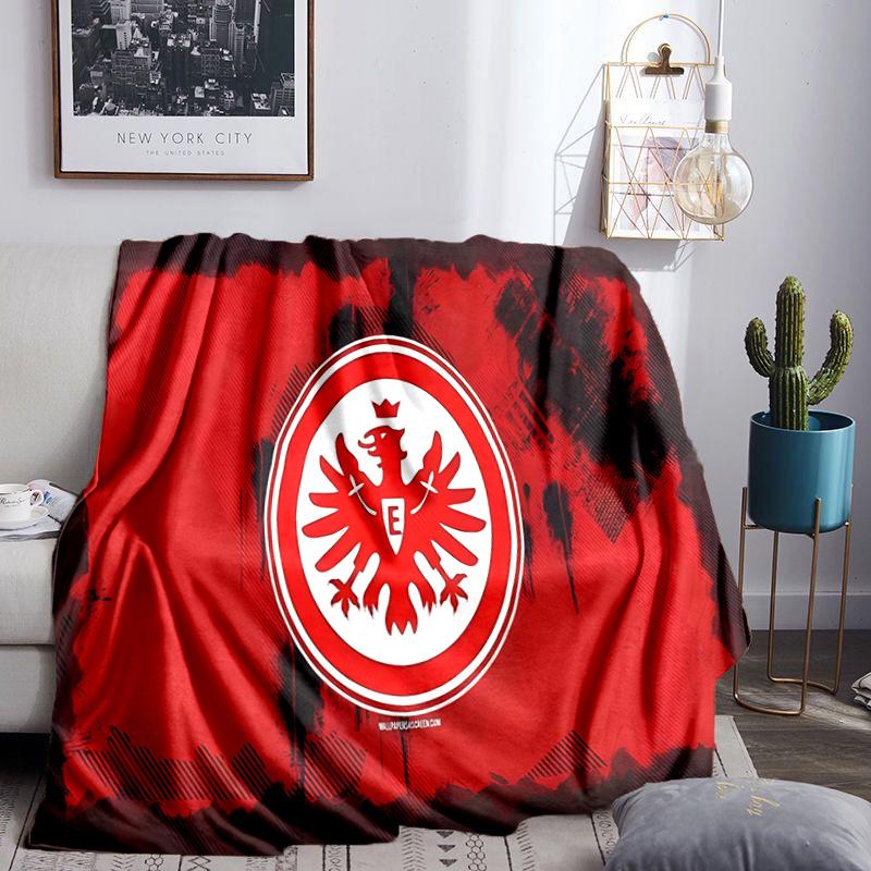 Eagle Crest Frankfurt Emblem Throws Blanket Flannel Blankets Plush for Couch Bed Gifts for Men Women Travel picnic blanket Christmas fan gifts