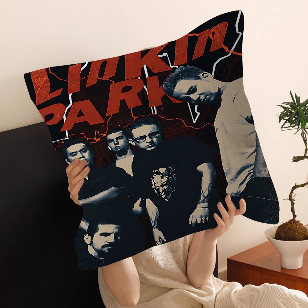 Band L-Linkin Cool P-Park Pillow Cushion Cover Pillowcase Living Room Sofa Home Decor