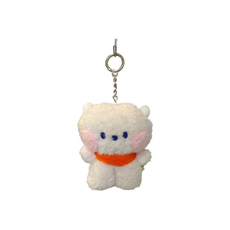 Cute Korean Ins Trend Popular Mini Plush Doll Pendant Cartoon Bag Decoration Gift Pearl Velvet Fill Material Not Multifunctional