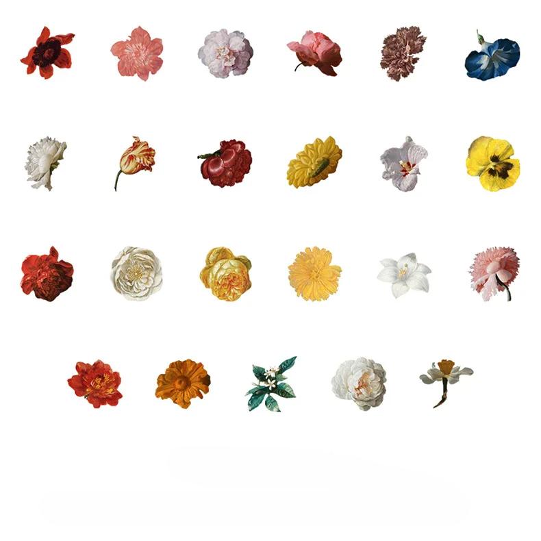 

46 шт./коробка Ретро Классика Скрапбукинг Журнал Наклейка Гриб Цветочный Лист Бабочка Канцелярские Наклейки Декор своими руками Наклейка для багажа