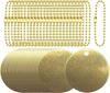 Personalized Jewelry Disc Decorations Stable Stamping Blanks Brass Blanks Discs for Artistic Jewelry Making and Crafting