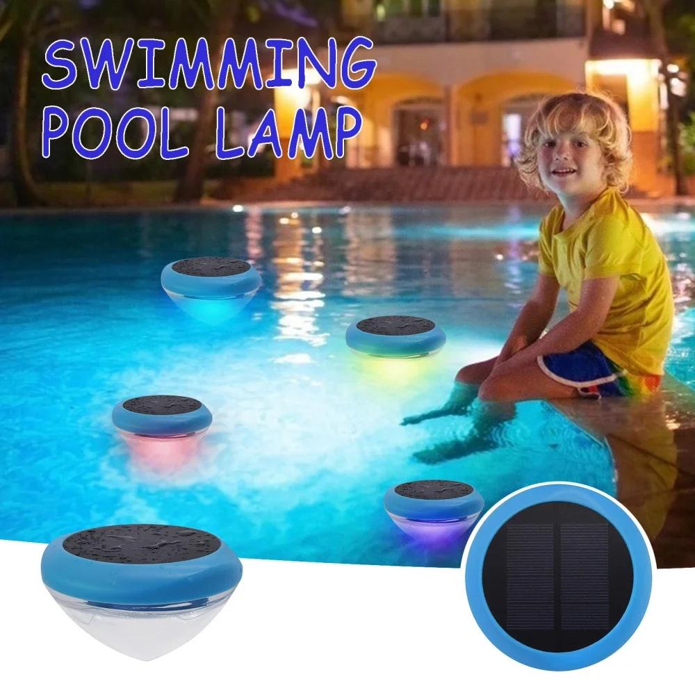 LED Solar Floating Light Waterproof Outdoor Floating Underwater Ball Lamp Swimming Pool Party Night Lights For Yard Pond Garden