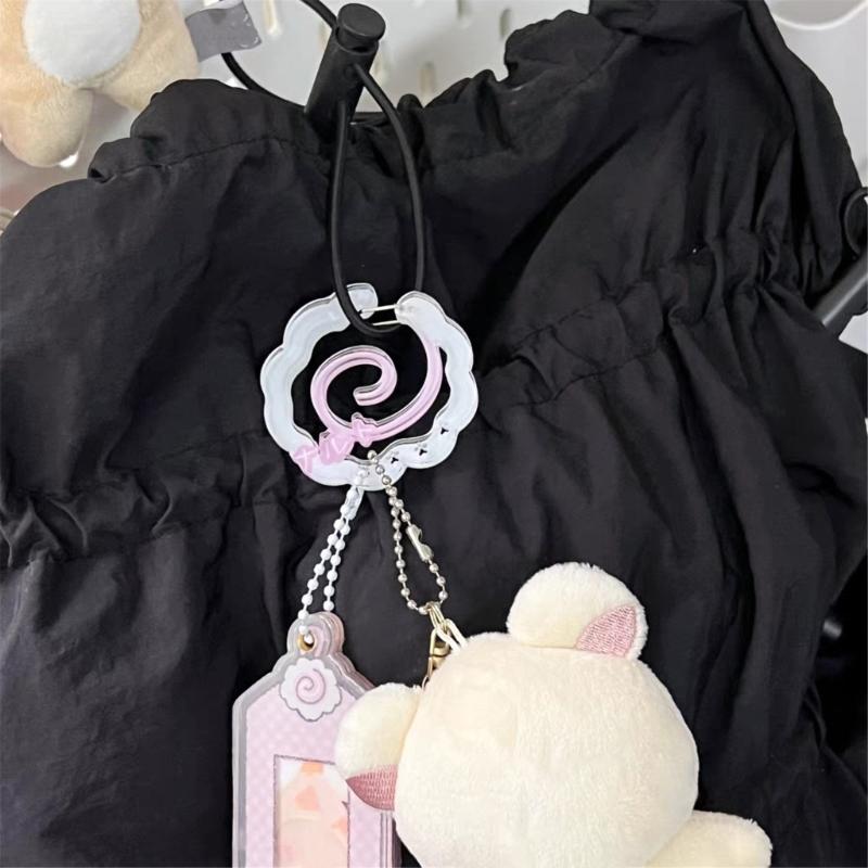 Carabiner Clip for Keys and Small Items Acrylic Pendant for Backpack Handbook Decoration Ita Bag Buckle Accessory