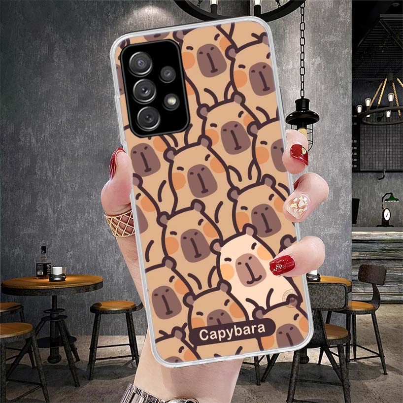 Funny Capybara Cartoon Animal Soft Phone Case For Samsung Galaxy S22 S23 S24 S25 Edge S26 Ultra S20 FE S21 Plus + Fundas Coque G