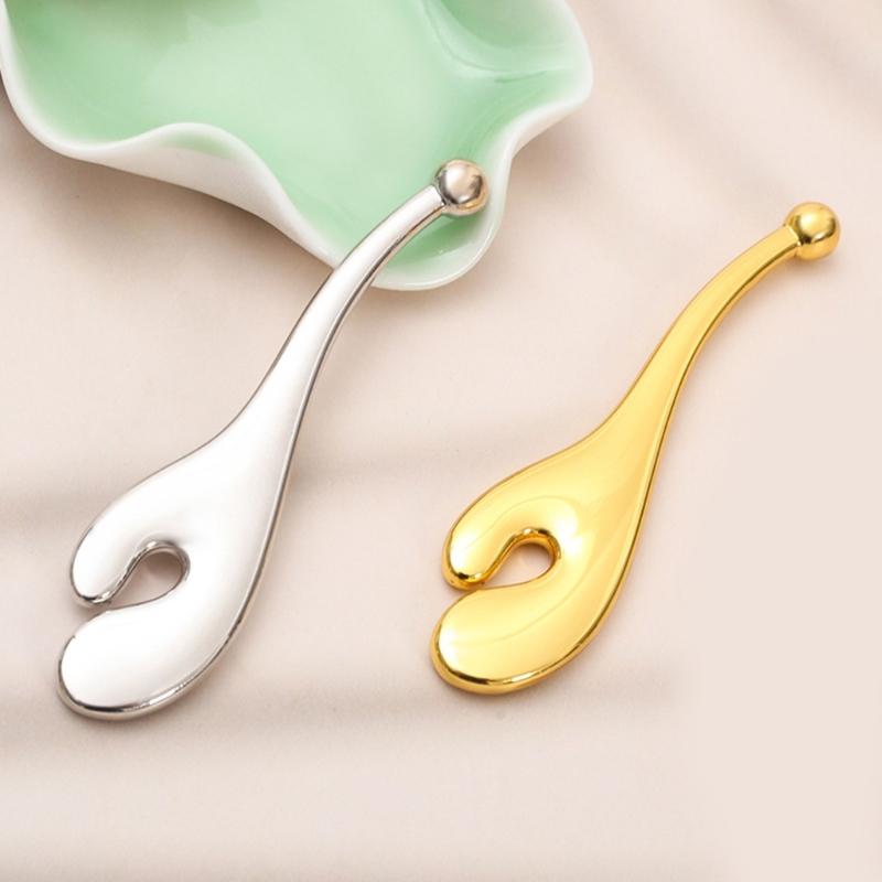 Metal Eye Cream Applicator Sticks Face Cream Spoons Elegant Face Massage Tool For Eyes And Forehead In 2 Color
