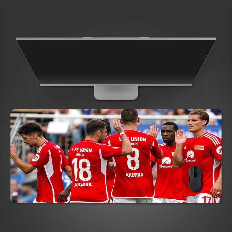 Union Berlin Players Mouse Pad, Large Gaming Desk Mat, Non-slip XXL Mousepad for Laptop & Tablet, Mini PC Playmat with Stitched Edges