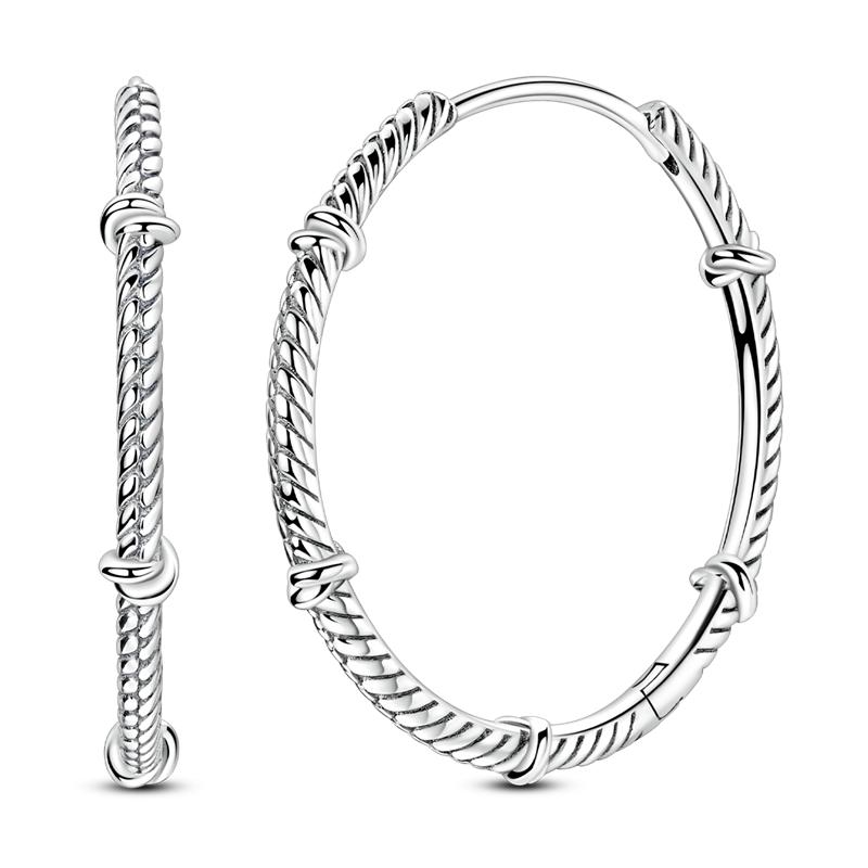 Boucles d'Oreilles Anneaux Empilés en Argent 925 Bijoux d'Oreille de Designer pour Femme Boucle d'Oreille Simple Pendientes de Luxe Bijoux de Mode