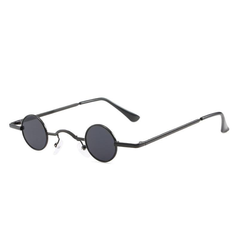 Small Frame Round Retro Sunglasses Men'S And Women'S Shape Mini Small Round Frame Prince Glasses Hip-Hop Sunglasses Tide