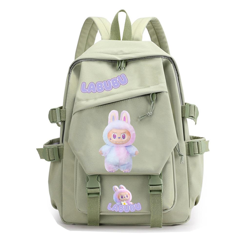 College Style Fashion Backpack Cute Cartoon Print Primary and Secondary School Students Large Capacity Schoolbag