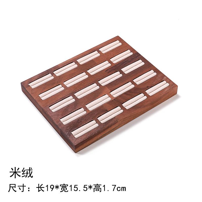 Walnut Jewelry Display Stand Combination Set Jewelry Display Ring Jewelry Look Pallet Necklace Display Model Stand