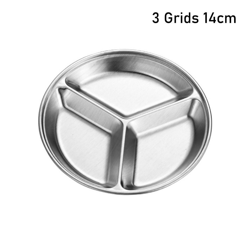 

1 шт. тарелки для закусок, тарелка для соуса, поднос для приправ для суши, круглые блюда для соуса 3 Grids 14cm