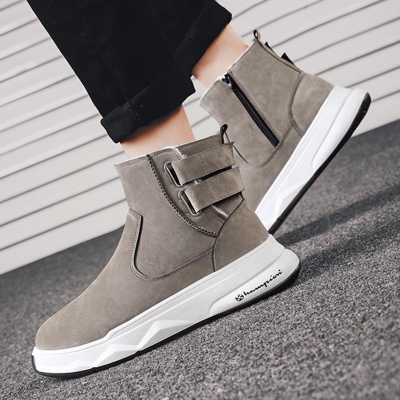 Neue Herren Winter Baumwolle Bequem Trendig Winddicht Herrenstiefel Sind Modisch Sie Sind Für Rutschfestes Und Schneewandern Konzipiert